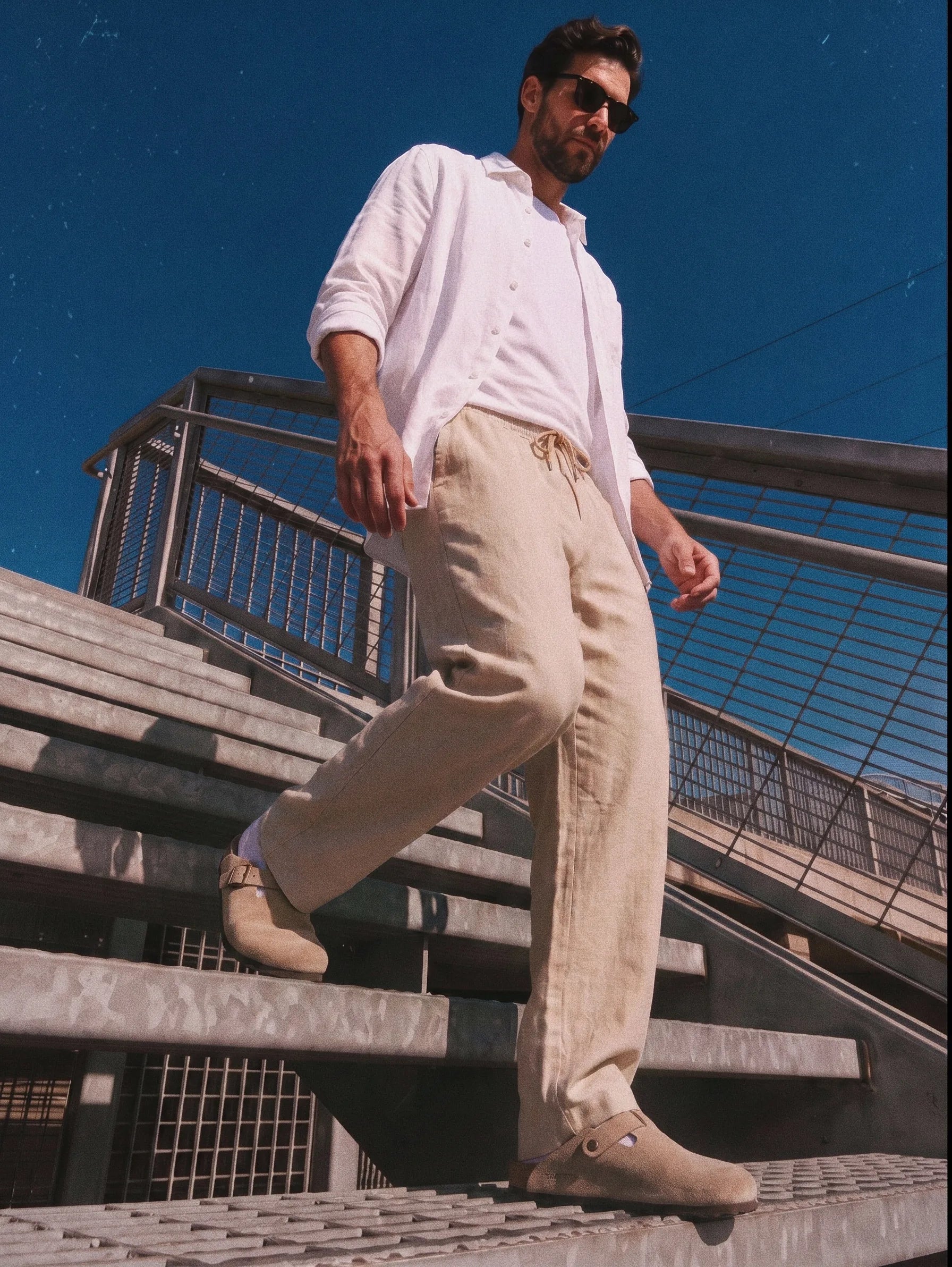 100% European Linen Casual Pants
