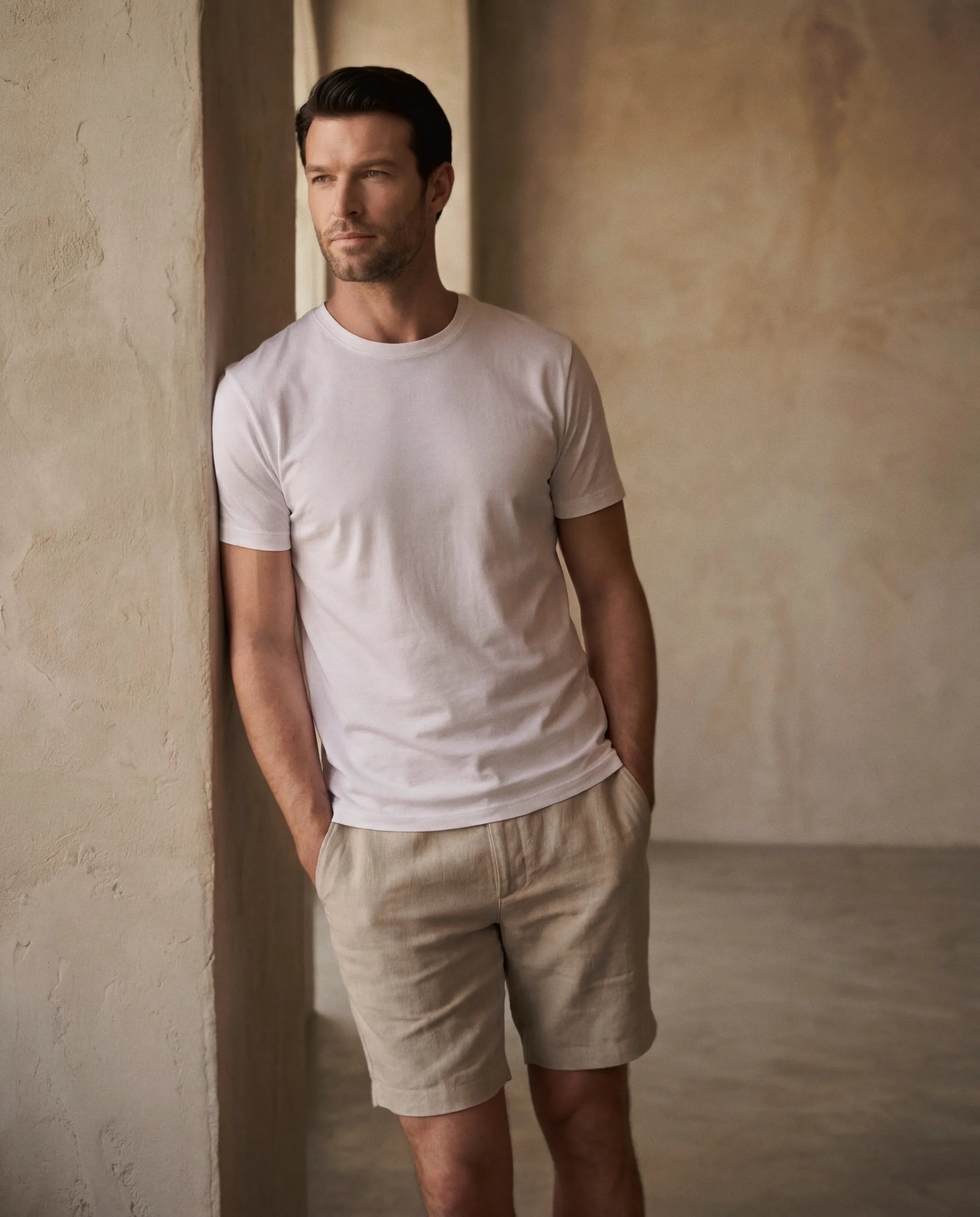 100% European Linen Dress Shorts