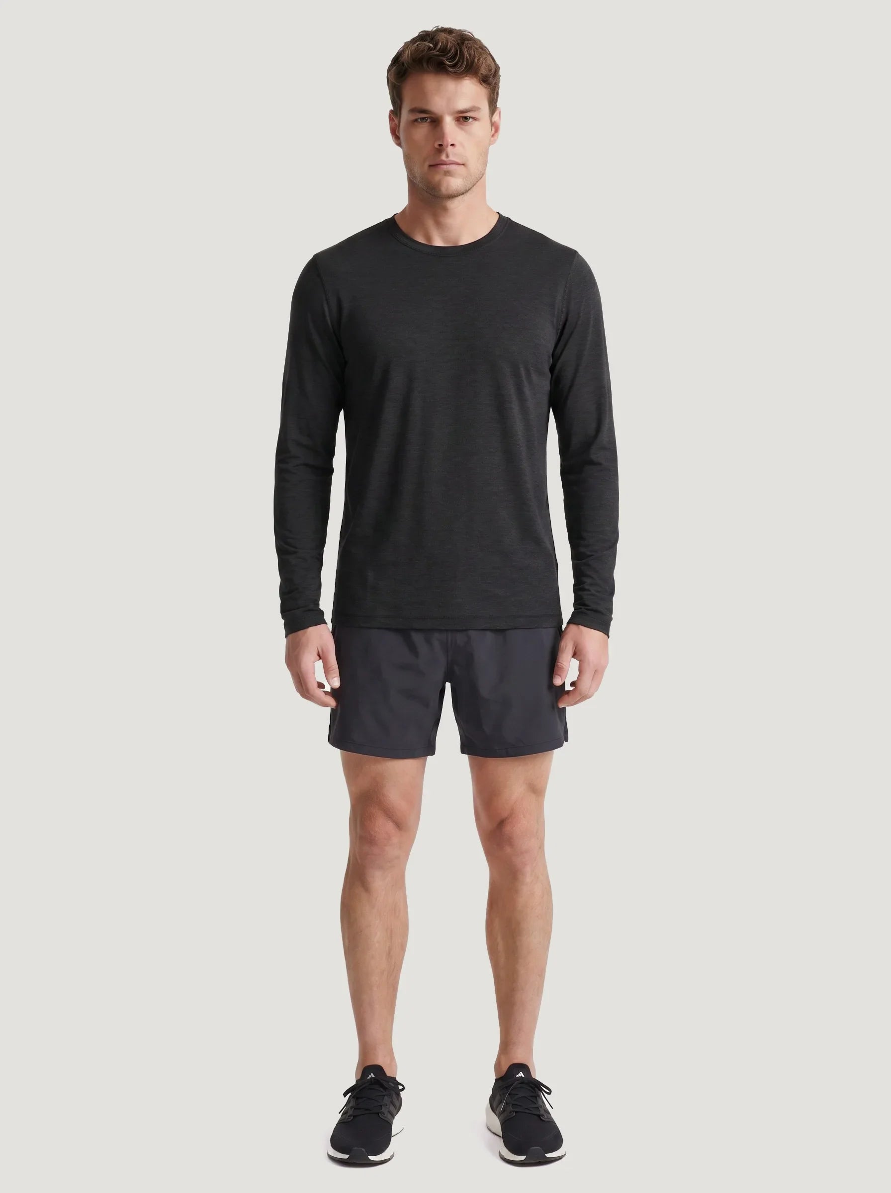 FlowBlend™ Active Langarm-Rundhalsshirt — 3er-Pack