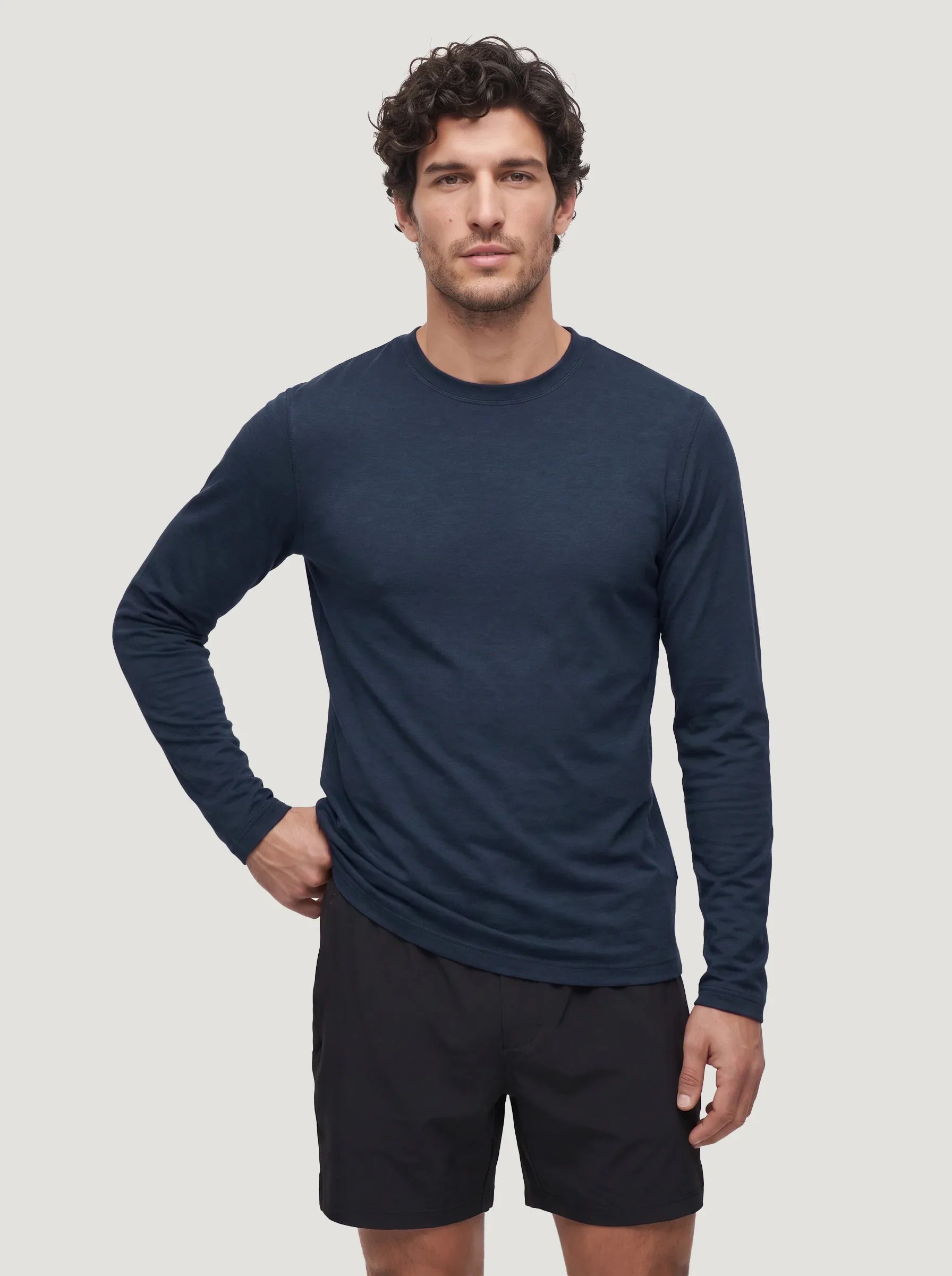 FlowBlend™ Active Langarm-Rundhalsshirt — 6er-Pack