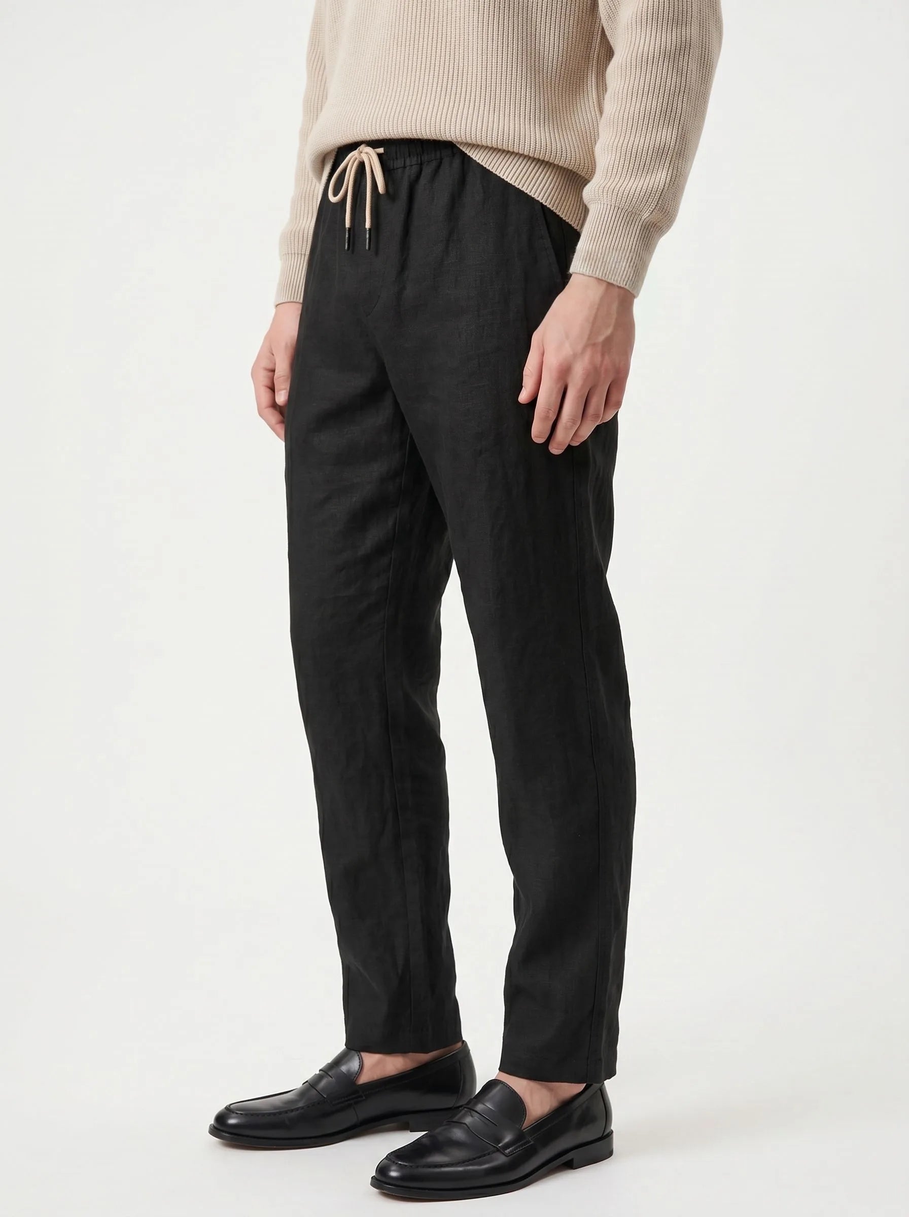 100% European Linen Casual Pants