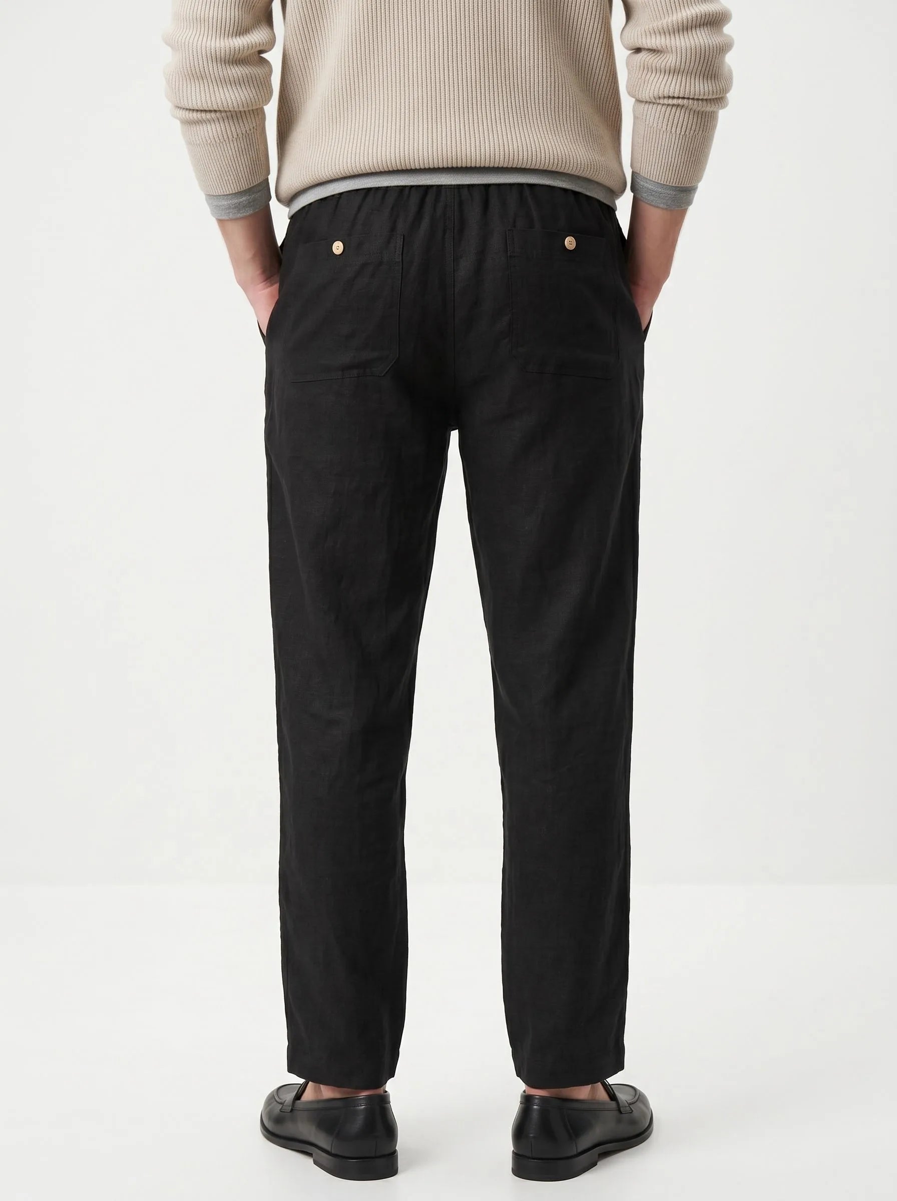 100% European Linen Casual Pants