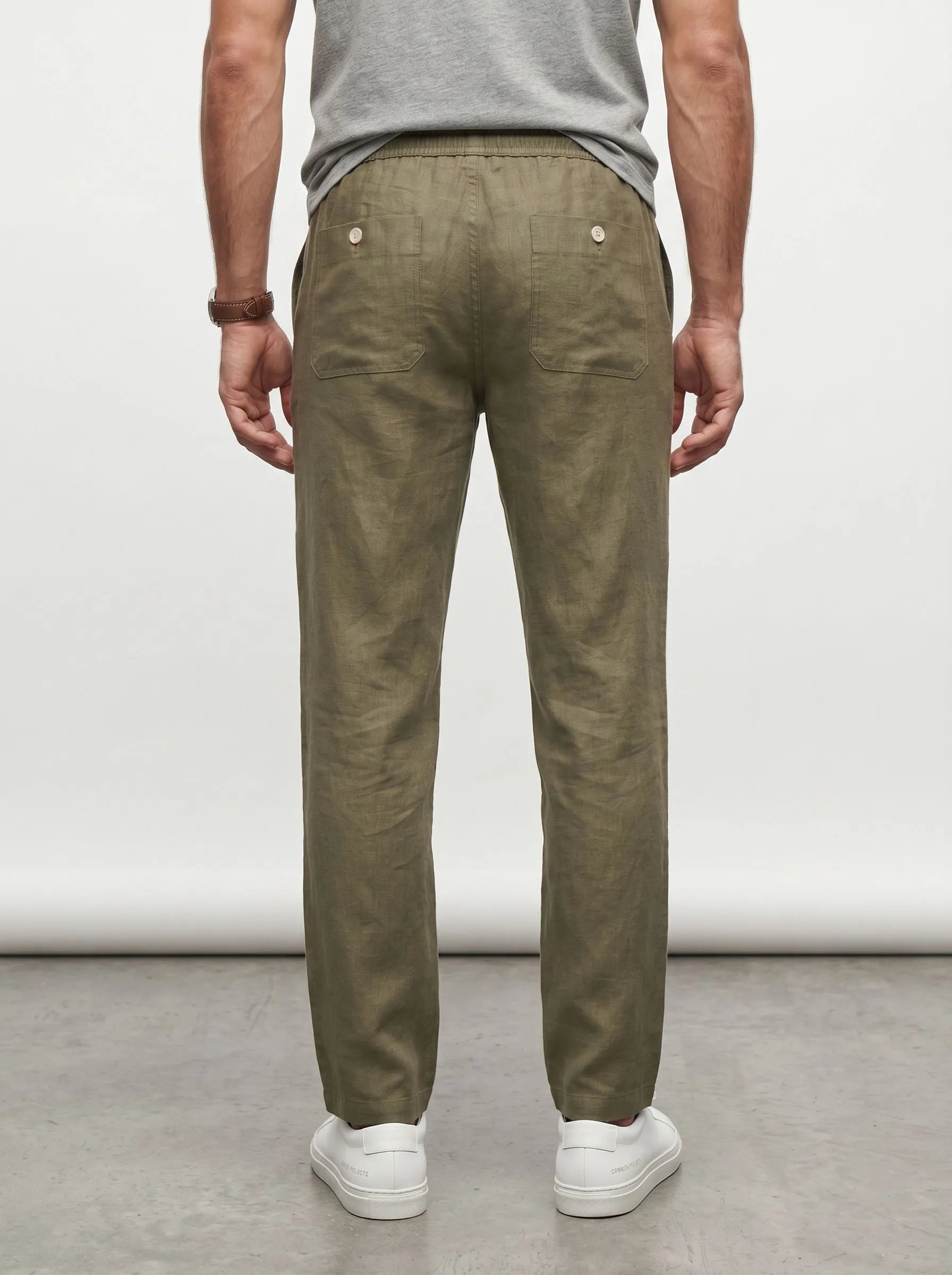100% European Linen Casual Pants