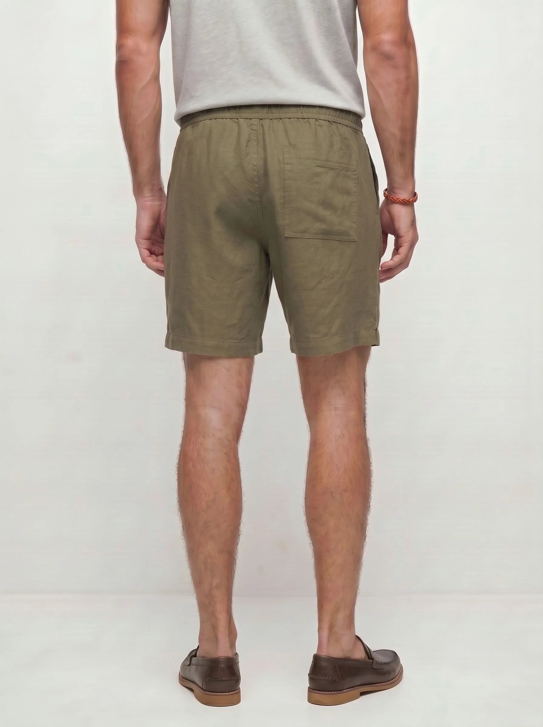100% European Linen Casual Shorts