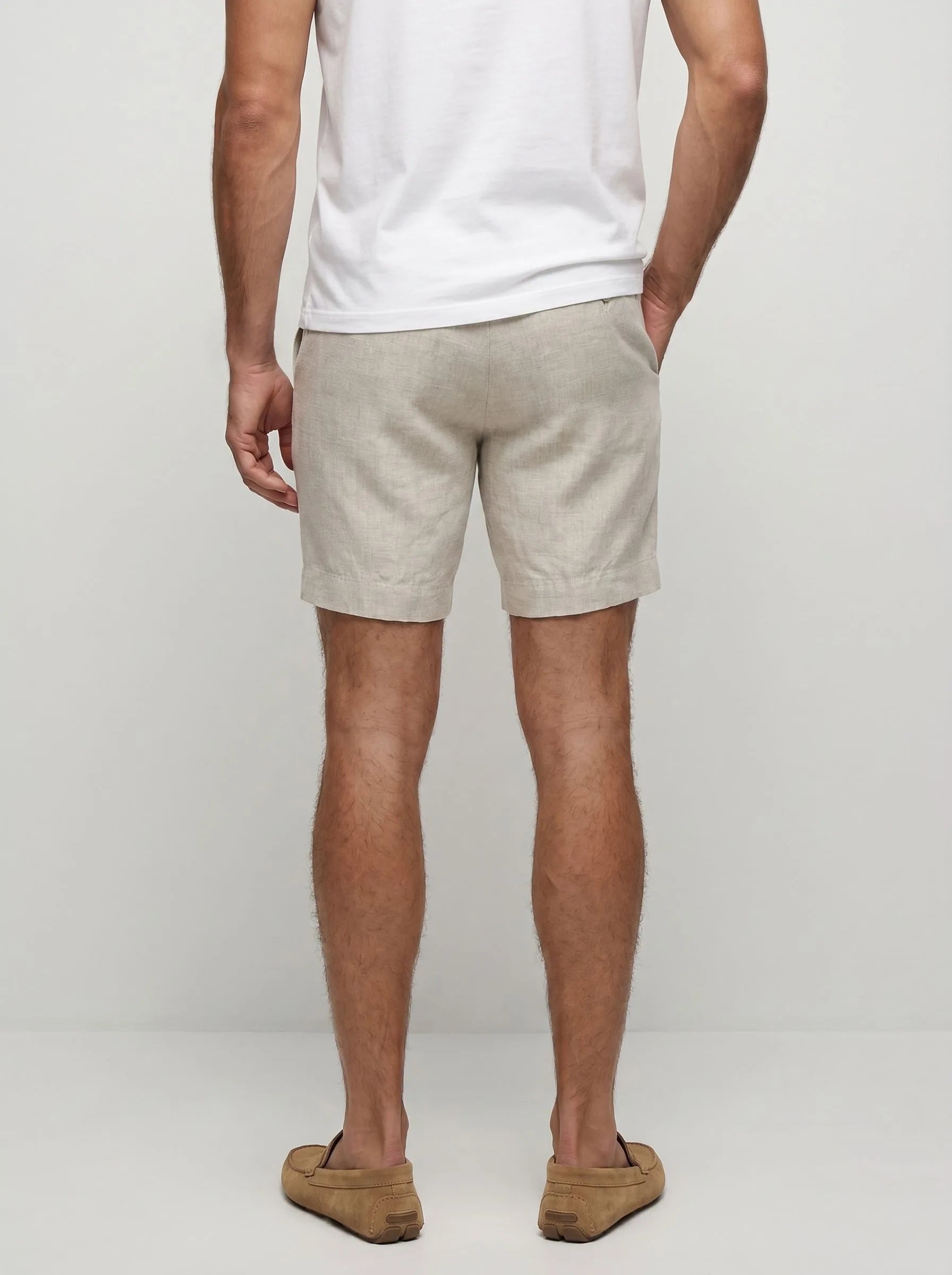 100% European Linen Dress Shorts