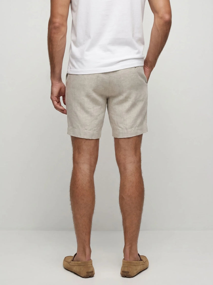 Pantaloncini eleganti in 100% lino europeo — Confezione da 2