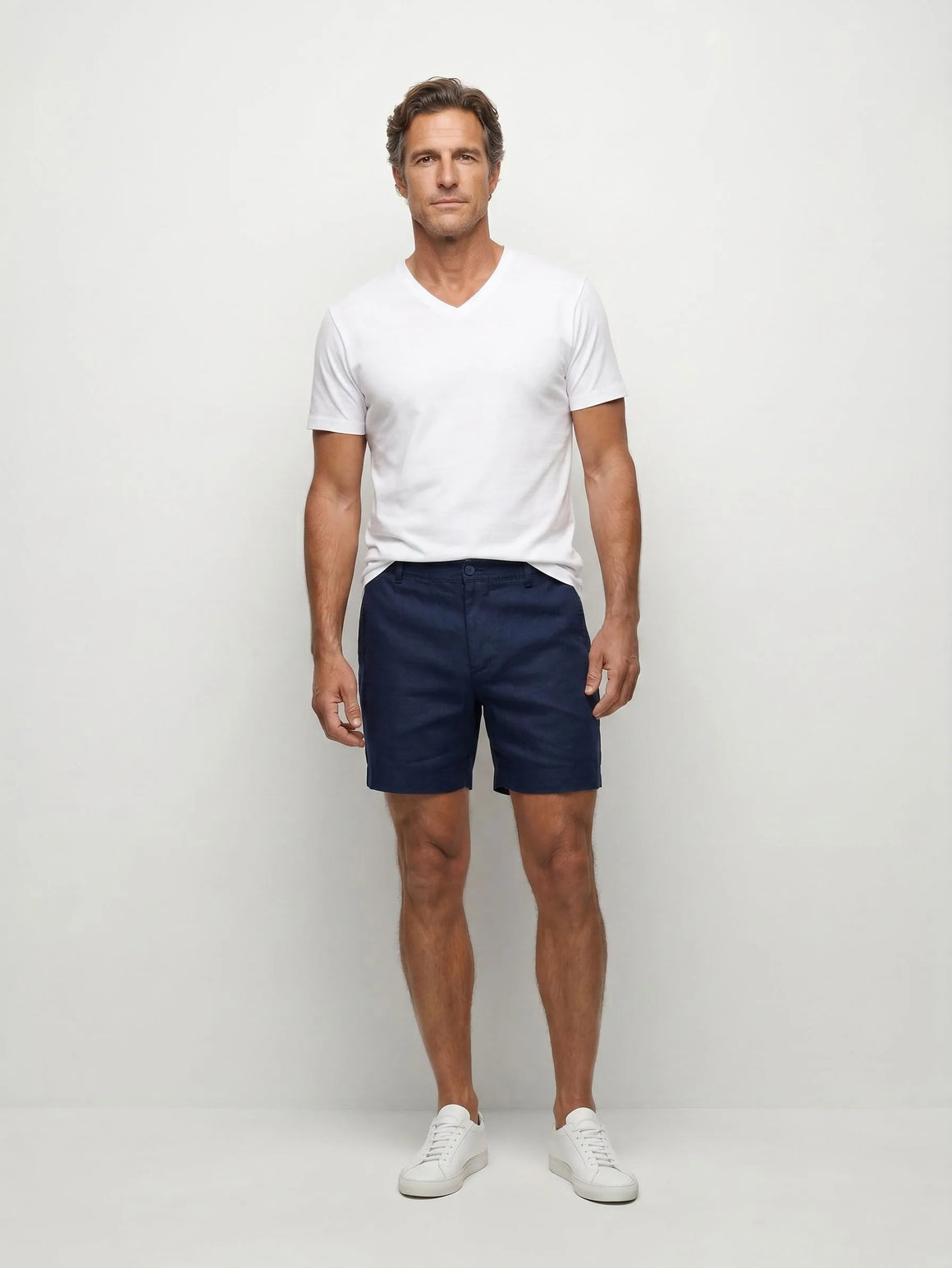 Short habillé 100 % lin européen