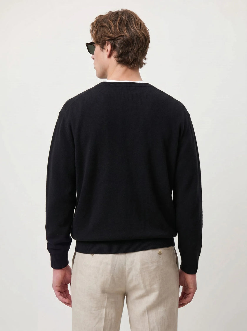 BVM KN SWT 001 BLK 06 half body back