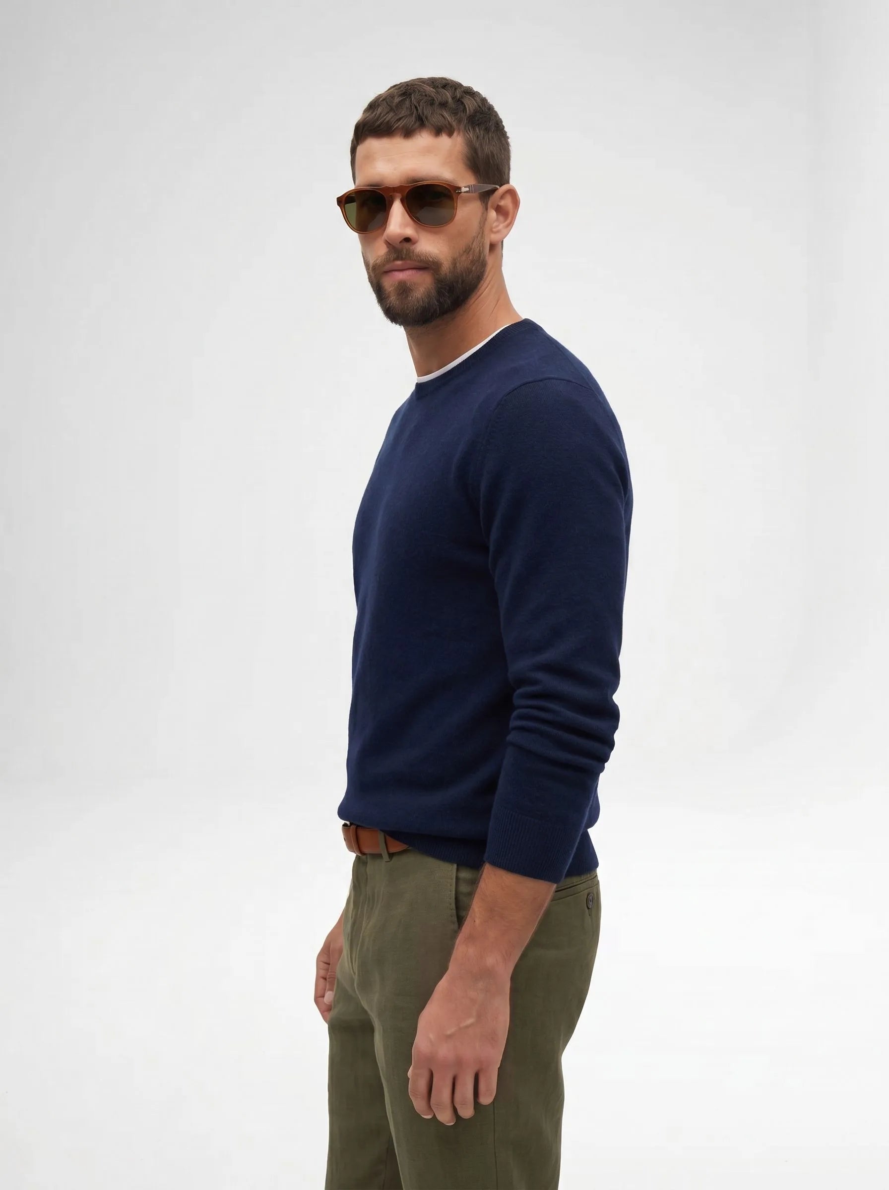 Mongolian Cashmere Crew Sweater