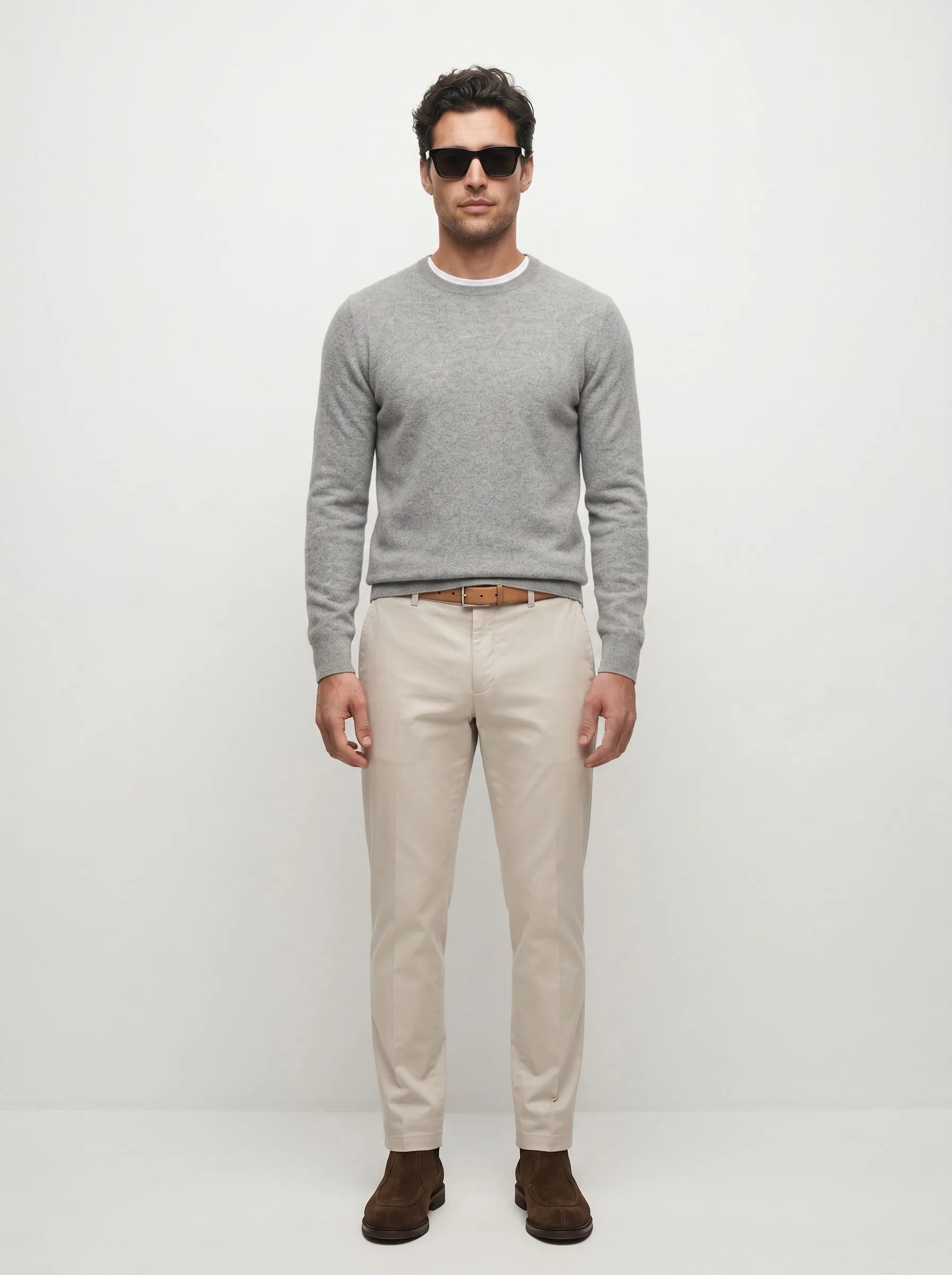 Mongolian Cashmere Crew Sweater