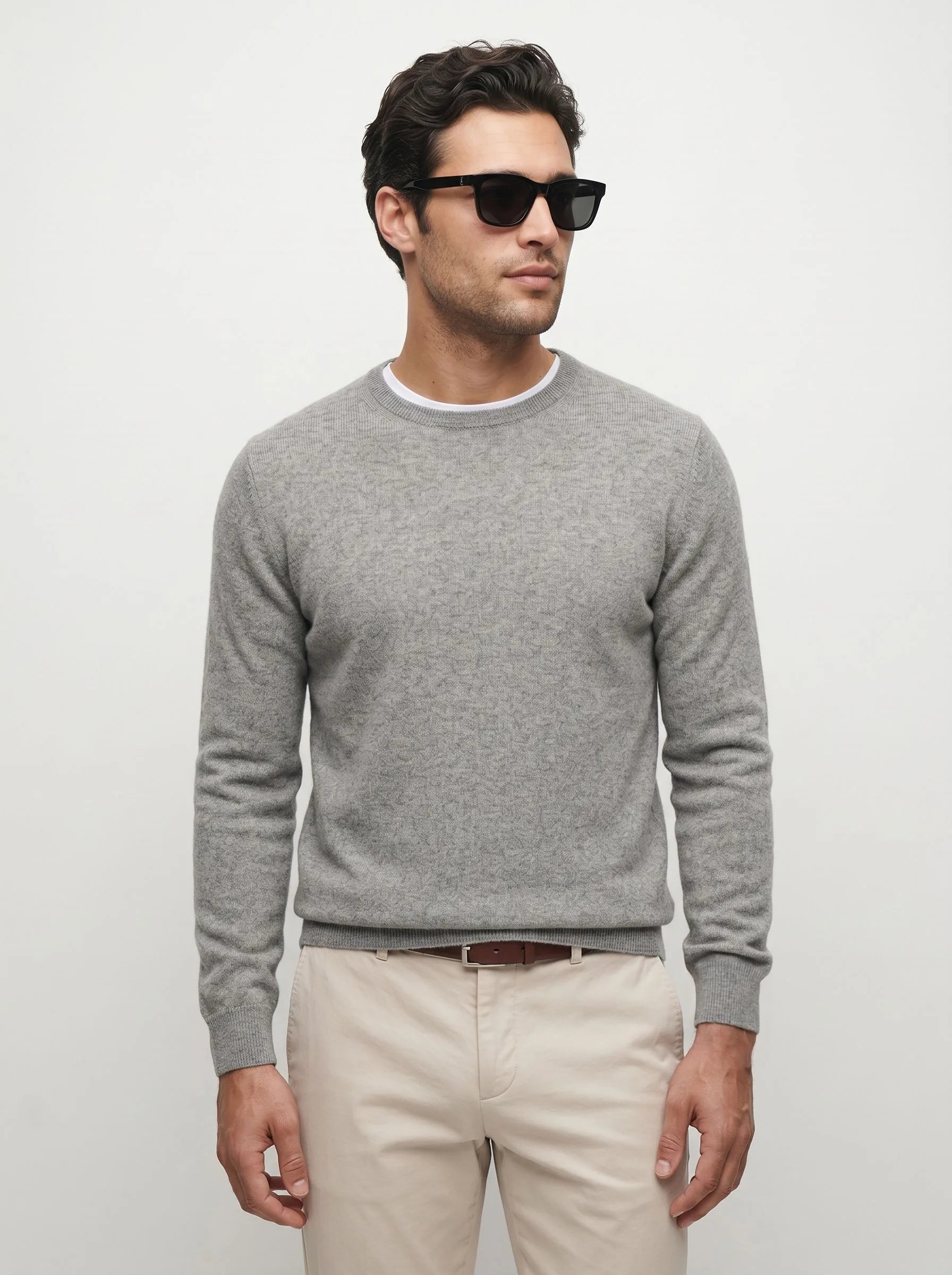 Mongolian Cashmere Crew Sweater