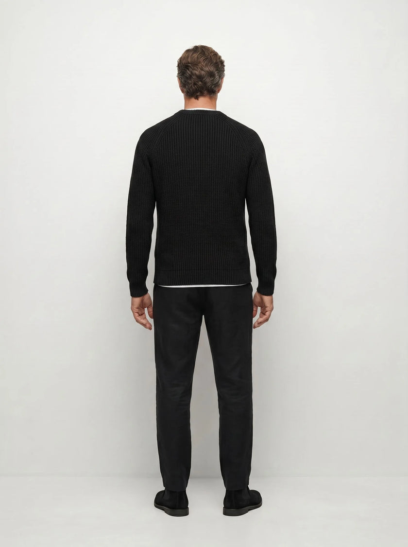 BVM KN SWT 005 BLK 06 half body back