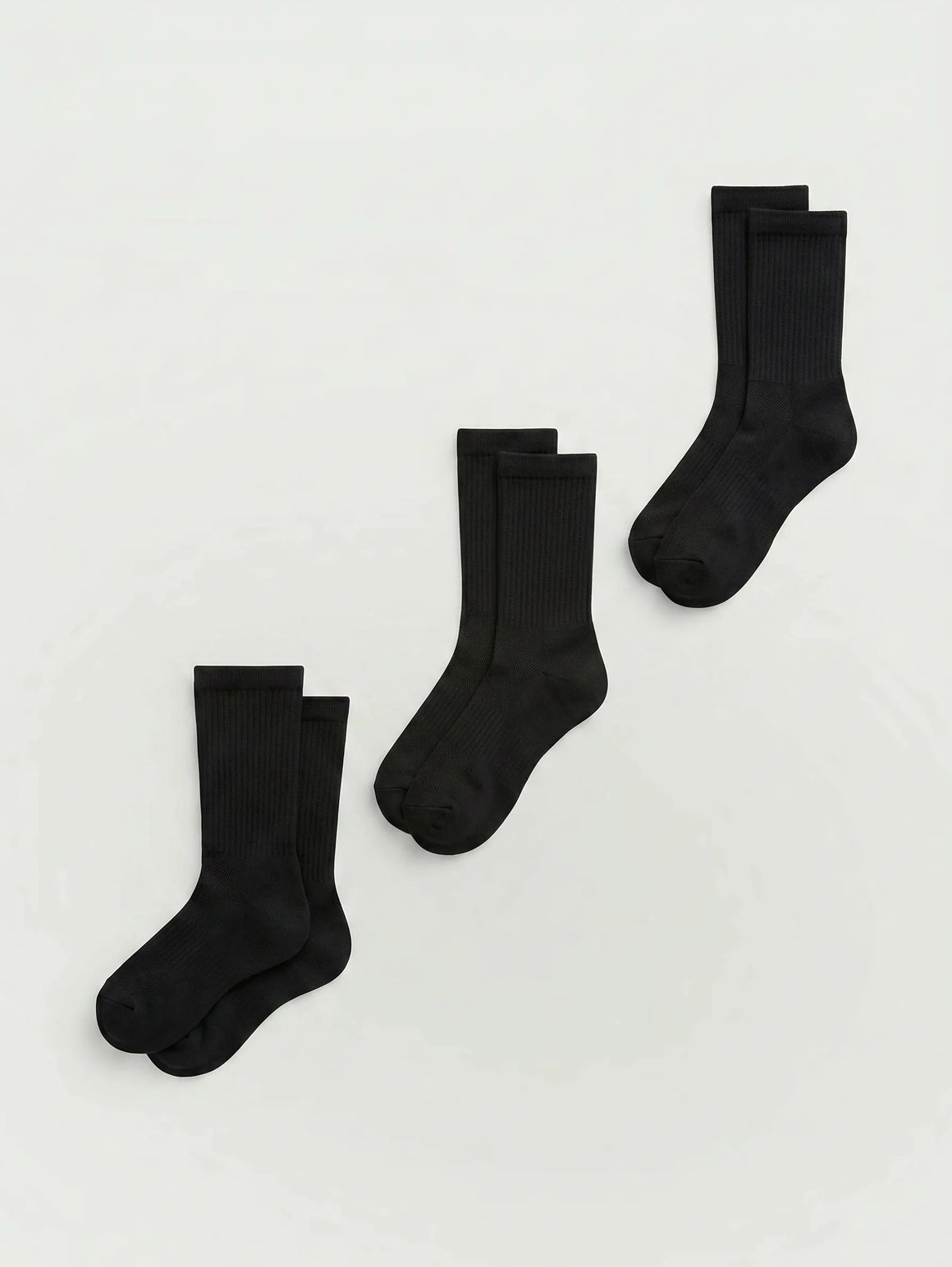 Lot de 3 chaussettes mi-mollet en coton Supima®