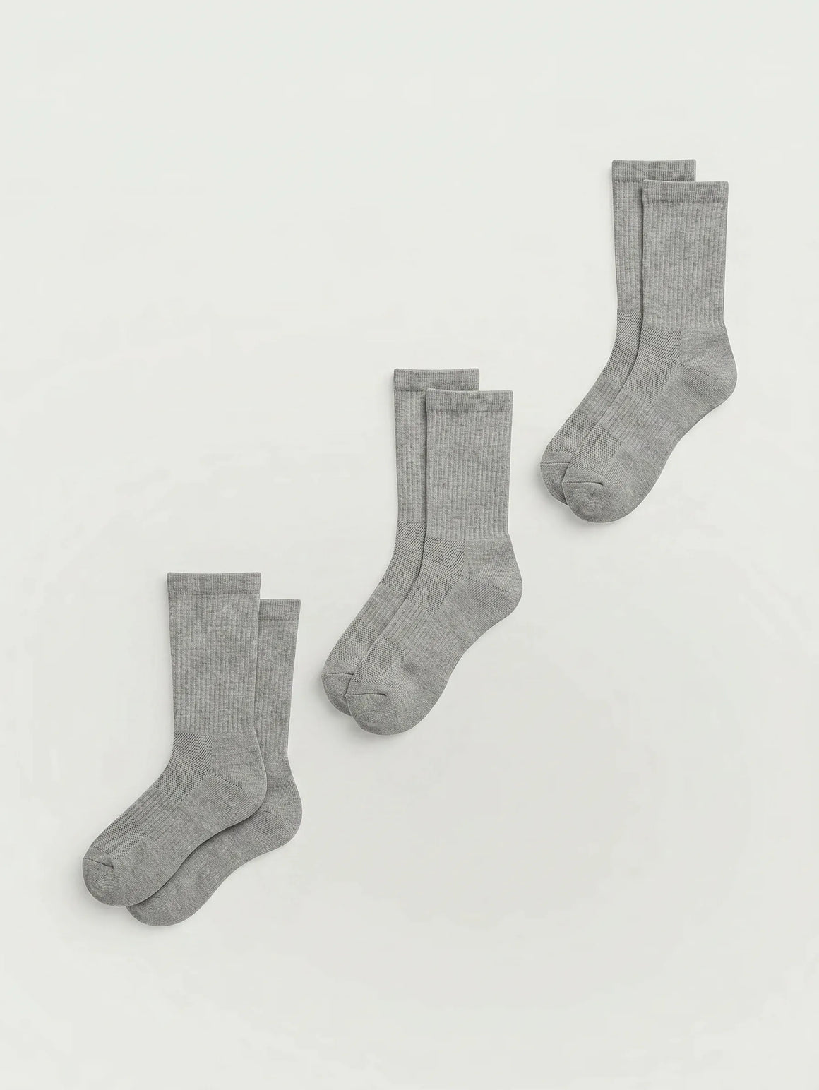 Lot de 3 chaussettes mi-mollet en coton Supima®