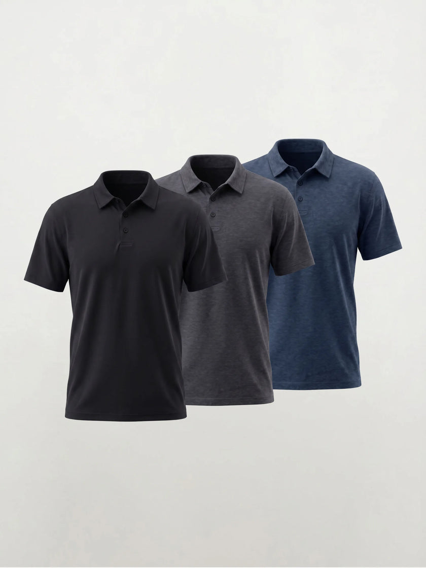 Polo Performance FlowBlend™ — Pacco da 3