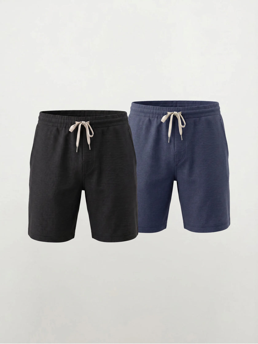 FlowBlend™ Active Jersey Shorts 7" — Confezione da 2