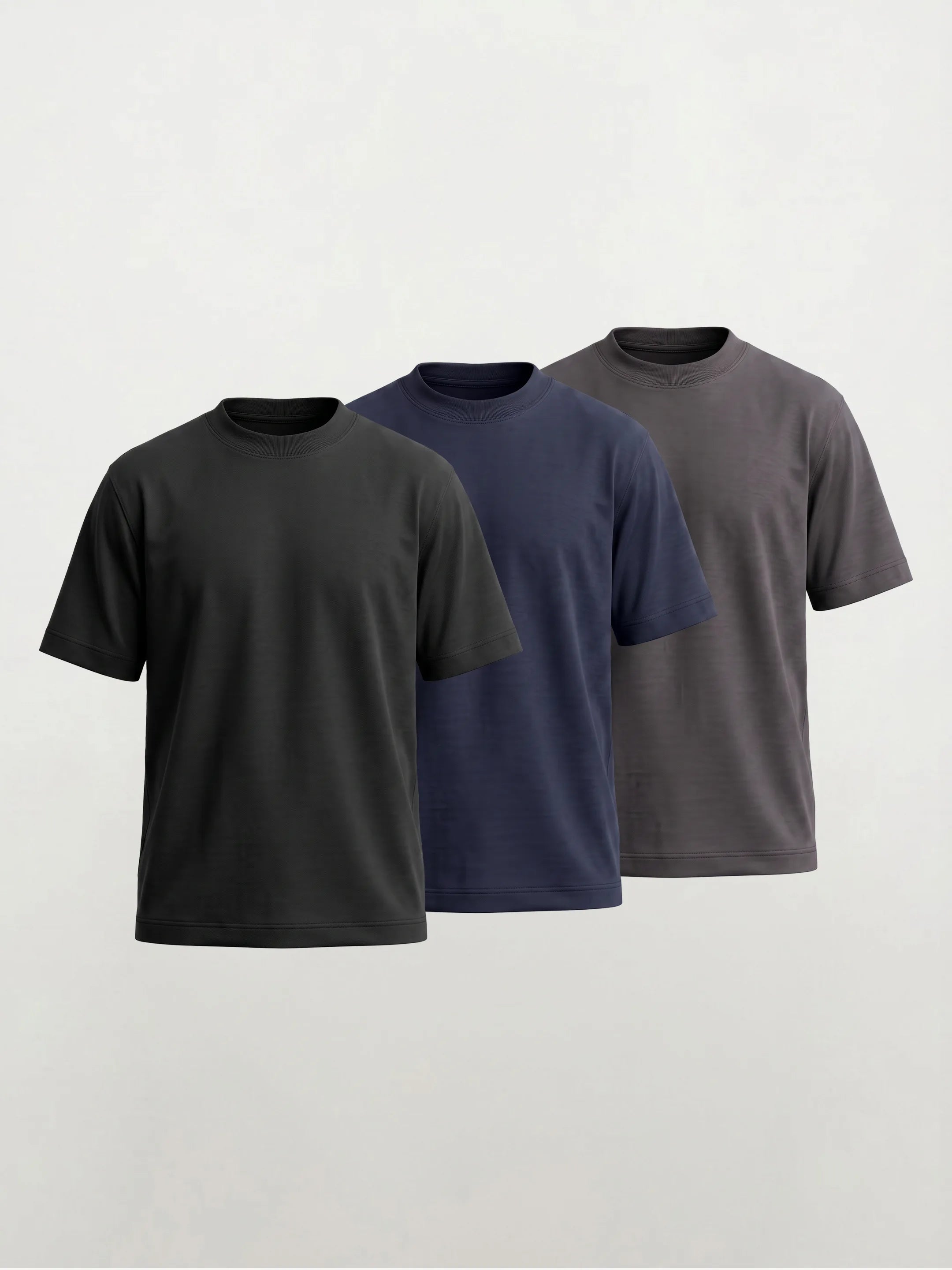 100% Organic Cotton Heavyweight Crew Tee — 3-Pack