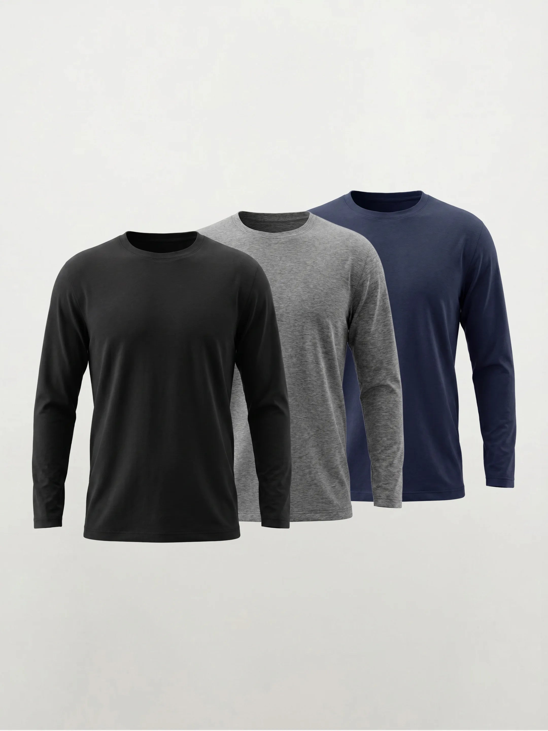 FlowBlend™ Active Long Sleeve Crew — 3-Pack