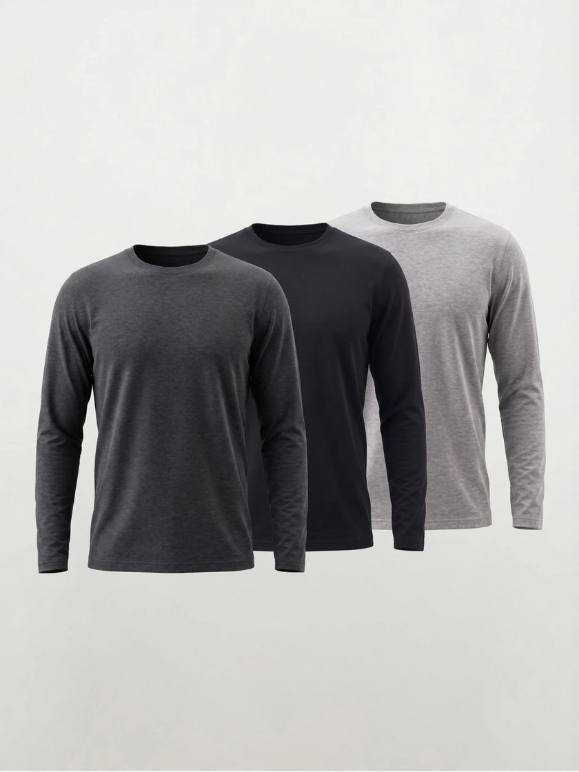 Maglia a maniche lunghe girocollo AirPace™ Performance — Confezione da 3