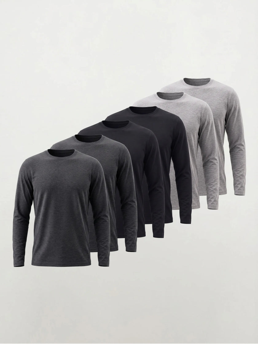 Maglia a Maniche Lunghe con Girocollo AirPace™ Performance — Confezione da 6